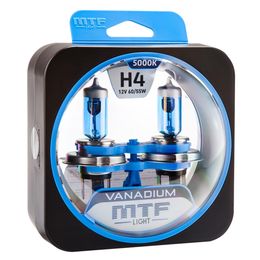 Галогенные автолампы MTF Light серия VANADIUM H4, 12V, 60/55W, комплект