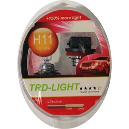 Галогенные автолампы H11 (PGJ19-2) TRD +150% 12 В 55 Вт, комплект ламп (2 шт.)