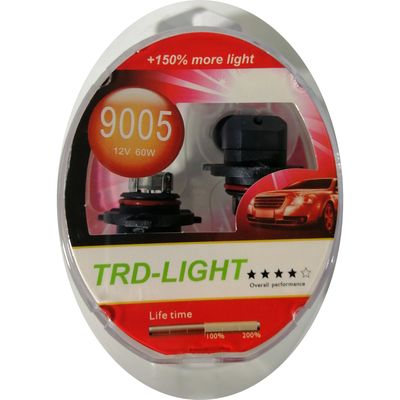 Галогенные автолампы HB3 (9005) (P20d) TRD +150% 12 В 60 Вт, комплект ламп (2 шт.)
