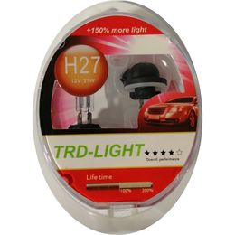 Галогенные автолампы H27W/2 (881) (PGJ13) TRD +150% 12 В 27 Вт, комплект ламп (2 шт.)
