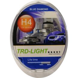 Галогенные автолампы H4 (P43t) TRD Blue Diamond 12 В 60/55 Вт, комплект ламп (2 шт.)