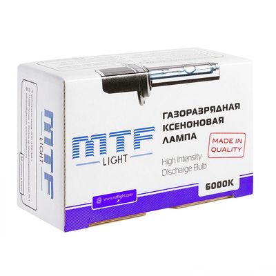 Лампа газоразрядная MTF Light 12В, Н1, 6000К ST