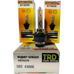 Ксеноновые лампы D2S (цоколь P32d-2) TRD 12 В 35 Вт 4300К, комплект ламп для автомобиля штатный ксенон (2 шт.)