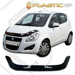 Дефлектор капота (Мухобойка) на SUZUKI SPLASH XB32 2012-2015, отбойник на капот