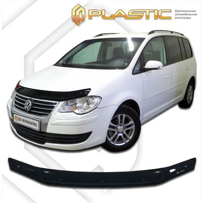 Дефлектор капота (Мухобойка) на VOLKSWAGEN TOURAN 1T3 2006-2010, отбойник на капот