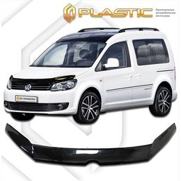 Дефлектор капота на VOLKSWAGEN CADDY левый руль 2010-н.в.