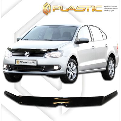 Дефлектор капота на VOLKSWAGEN POLO ХЭТЧБЭК 3 DOOR 2010-2015