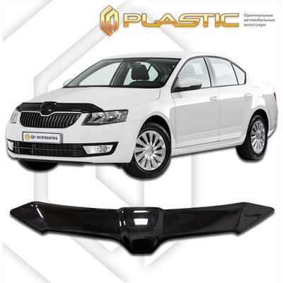 Дефлектор капота на SKODA OCTAVIA COMBI 5E 2013-н.в. Дефлектор капота на SKODA OCTAVIA COMBI 5E 2013-н.в.