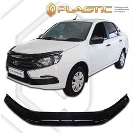 Дефлектор капота (Мухобойка) на LADA ГРАНТА 2018-, отбойник на капот