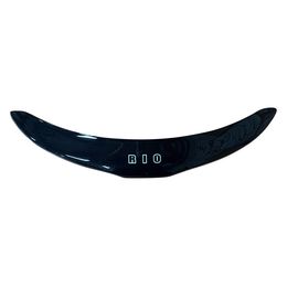 Дефлектор капота (Мухобойка) на KIA RIO III III Рестайлинг седан хэтчбек 5 дв. 2011-2017, отбойник на капот, широкий, до середины фары