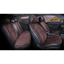 Накидки на сиденья автомобиля CALIFORNIA PLUS комплект, велюр, кофе