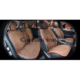 Накидки на сиденья автомобиля CAPRI PLUS комплект, нубук, коричневый