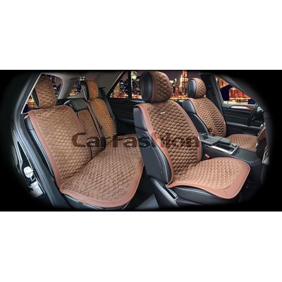 Накидки на сиденья автомобиля CAPRI PLUS комплект, нубук, коричневый