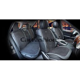 Накидки на сиденья автомобиля CAPRI PLUS комплект, нубук, чёрный