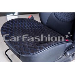 Накидка на сиденье автомобиля STALKER MINI переднее, замша, чёрный, чёрный, синий