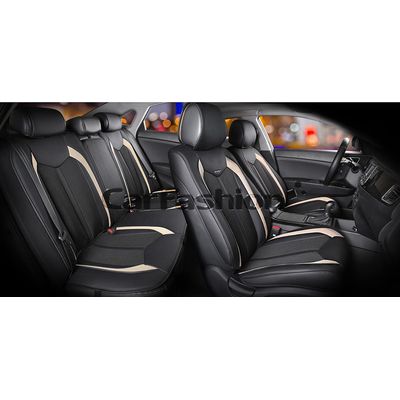Каркасные накидки 3D на сиденья автомобиля URBAN PLUS комплект, экокожа/твид, чёрный, чёрный, бежевый Каркасные накидки 3D на сиденья автомобиля URBAN PLUS комплект, экокожа/твид, чёрный, чёрный, бежевый