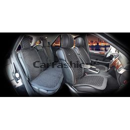 Накидки на сиденья автомобиля CAPRI PLUS комплект, нубук, чёрный, чёрный, тёмно-серый Накидки на сиденья автомобиля CAPRI PLUS комплект, нубук, чёрный, чёрный, тёмно-серый