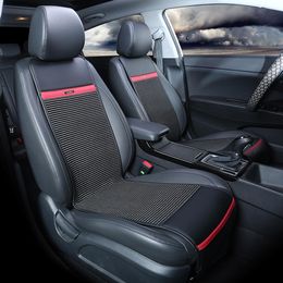Накидки на сиденья автомобиля ECO CORD передние, комбинированный, чёрный, красный
