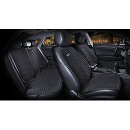 Накидки на сиденья автомобиля PALERMO PLUS комплект, капрон, чёрный, тёмно-серый