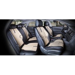 Каркасные накидки 3D на сиденья автомобиля SECTOR LEATHER PLUS комплект, экокожа, чёрный, бежевый, чёрный Каркасные накидки 3D на сиденья автомобиля SECTOR LEATHER PLUS комплект, экокожа, чёрный, бежевый, чёрный