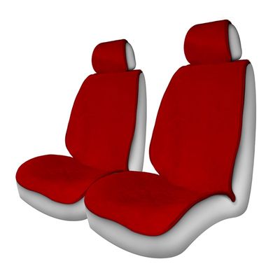 Накидки на сиденья автомобиля ALPACA передние, искусственный мех, бордобый