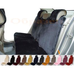 Накидки на сиденья автомобиля ALPACA PLUS комплект, искусственный мех, светло-розовый