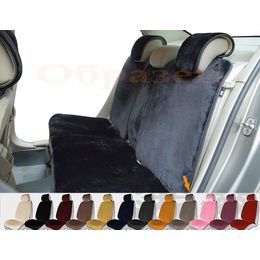 Накидки на сиденья автомобиля ALPACA PLUS комплект, искусственный мех, светло-серый