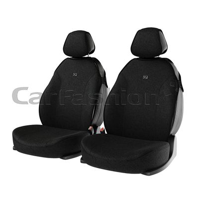 Накидки на сиденья автомобиля BINGO FRONT передние, шёлковый полиэстер, чёрный