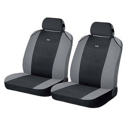 Накидки на сиденья автомобиля CROSS FRONT передние, полиэстер, чёрный, серый, серый