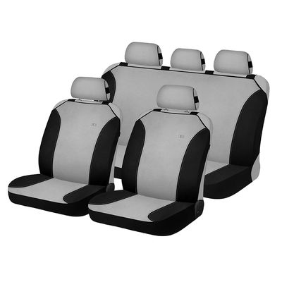 Накидки на сиденья автомобиля MAGIC PLUS комплект, трикотаж, светло-серый, чёрный