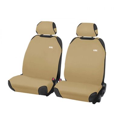 Накидки на сиденья автомобиля PERFECT FRONT передние, трикотаж, бежевый
