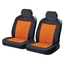 Накидки на сиденья автомобиля VERTICAL FRONT передние, полиэстер, оранжевый, чёрный, оранжевый, оранжевый