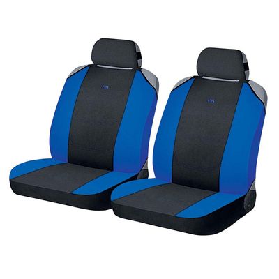 Накидки на сиденья автомобиля CROSS FRONT передние, полиэстер, чёрный, синий, синий