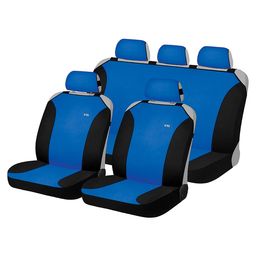 Накидки на сиденья автомобиля MAGIC PLUS комплект, трикотаж, синий, чёрный