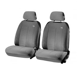 Накидки на сиденья автомобиля SUPER MALIBU FRONT передние, велюр алькантара, тёмно-серый
