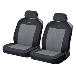 Накидки на сиденья автомобиля VERTICAL FRONT передние, полиэстер, серый, чёрный, серый, серебристый
