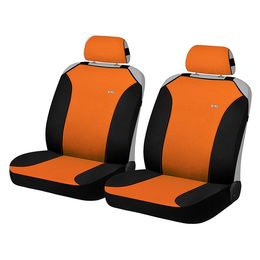 Накидки на сиденья автомобиля MAGIC FRONT передние, трикотаж, оранжевый, чёрный