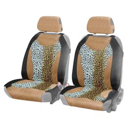 Накидки на сиденья автомобиля SAFARI FRONT передние, трикотаж, леопард