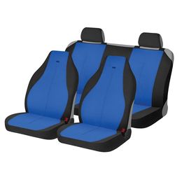 Накидки на сиденья автомобиля SHUTTLE комплект, трикотаж, синий, чёрный