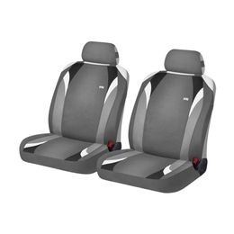 Накидки на сиденья автомобиля FORMULA FRONT передние, трикотаж, тёмно-серый, светло-серый