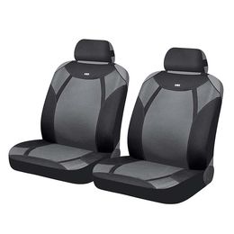 Накидки на сиденья автомобиля VIPER FRONT передние, полиэстер, серый, чёрный, серый