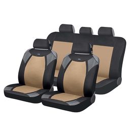 Накидки на сиденья автомобиля VIPER комплект, полиэстер, бежевый, чёрный, серый