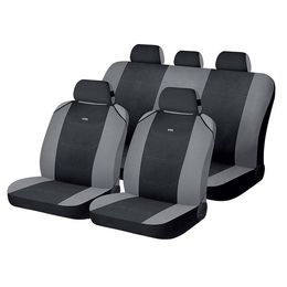 Накидки на сиденья автомобиля CROSS комплект, полиэстер, чёрный, серый, светло-серый