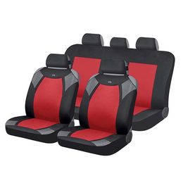 Накидки на сиденья автомобиля VIPER комплект, полиэстер, красный, чёрный, серый
