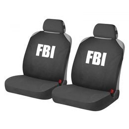 Накидки на сиденья автомобиля HOTPRINT FBI передние, трикотаж, чёрный