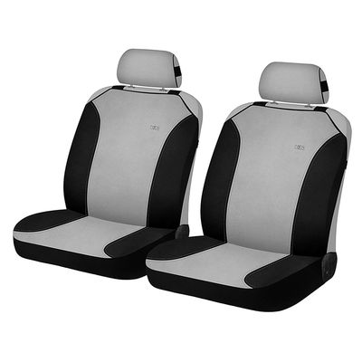 Накидки на сиденья автомобиля MAGIC FRONT передние, трикотаж, светло-серый, чёрный