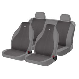 Накидки на сиденья автомобиля SHUTTLE комплект, трикотаж, тёмно-серый, светло-серый