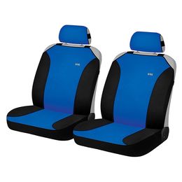 Накидки на сиденья автомобиля MAGIC FRONT передние, трикотаж, синий, чёрный