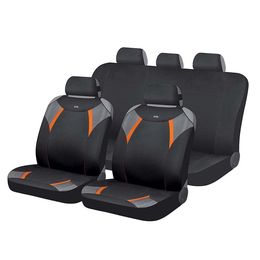 Накидки на сиденья автомобиля VIPER комплект, полиэстер, чёрный, оранжевый, серый