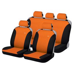 Накидки на сиденья автомобиля MAGIC PLUS комплект, трикотаж, оранжевый, чёрный